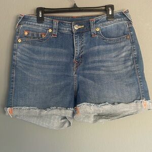 True religion high waisted jeans shorts size 34 🧲🧲🧲